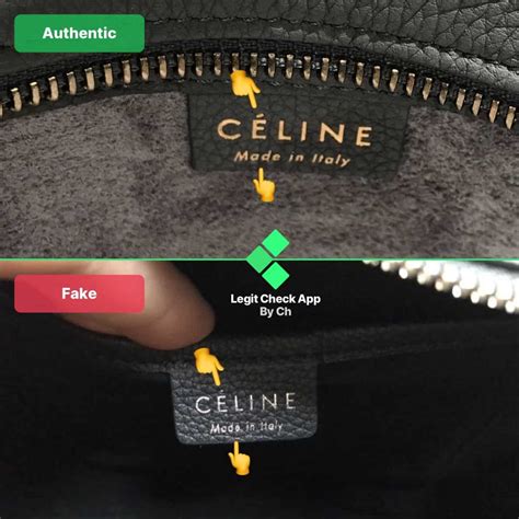 celine nano luggage real vs fake|how to identify a celine bag.